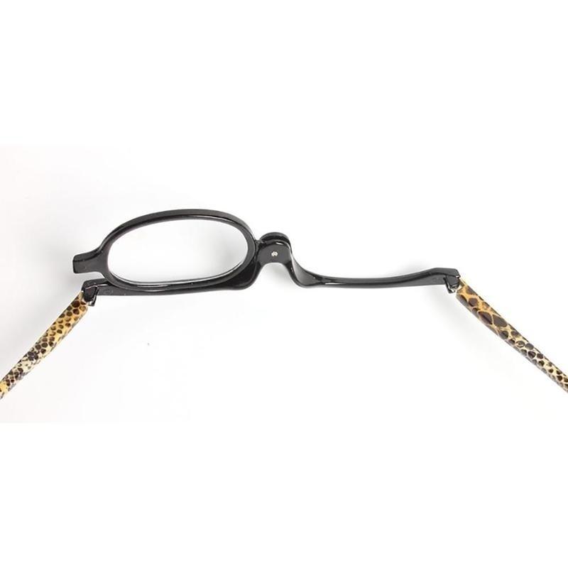 Вращающиеся на 180° женские очки для макияжа, складные очки для чтения, косметические увеличительные очки