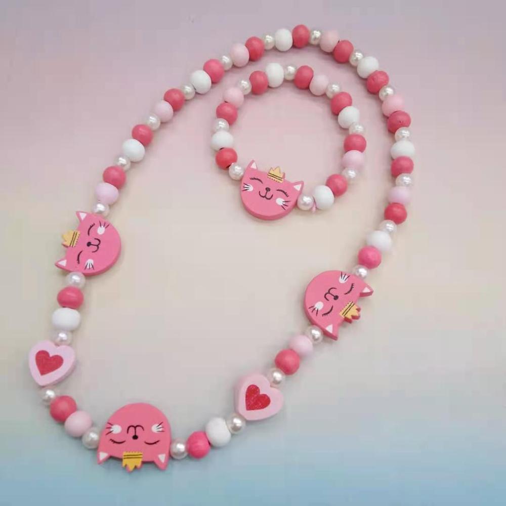 25 styles Cute Animal Flower Cartoon Flower Children's sweater necklace bracelet for children gift
