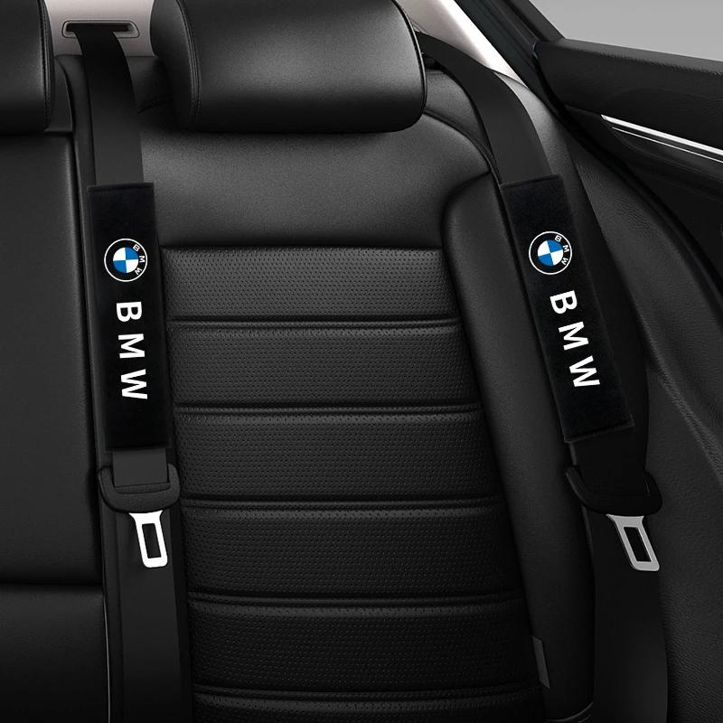 BABC1 For BMW Car Interior Seat Belt Protector Comfortable Breathable Cotton Seat Belt Cover For BMW M POWER X3 X5 X6 E36 E46 E90 E60