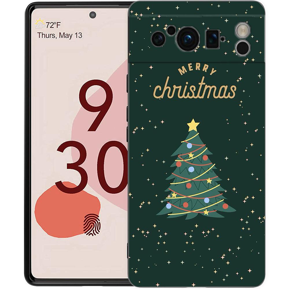 Чехол для телефона Google Pixel 8 Pro с елочкой, Pixel 9 Pro XL TPU Чехол Pixel 8 Pro 8A 7A 7 6A 6 Pro Мягкая Черная Крышка