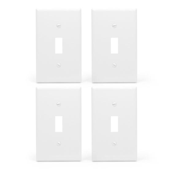 Панель тумблера, одноместная, небьющаяся, современная, белая, сверхмощная, декоративная пластиковая, американская настенная панель, крышка розетки, товары для дома