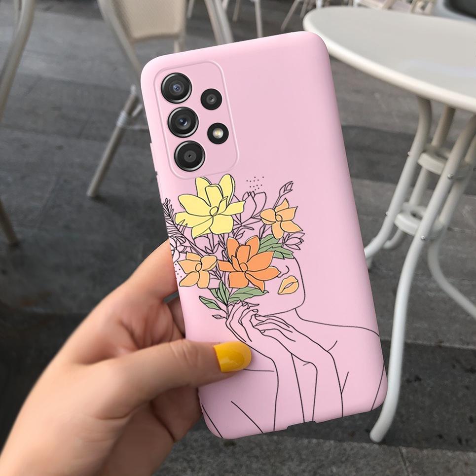 Чехол с цветами для женщин и девушек Samsung Galaxy A23 M23 5G Чехол-оболочка Ударопрочный Защитный Бампер Для Чехла Samsung M23 A23 A 23