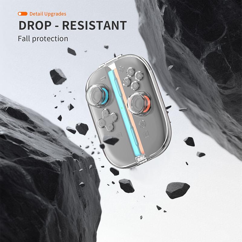 Прозрачный чехол для хранения Switch 2 Joy-Cons Handle Пылезащитный прозрачный защитный чехол для Switch 2 Коробка для хранения игровых карт