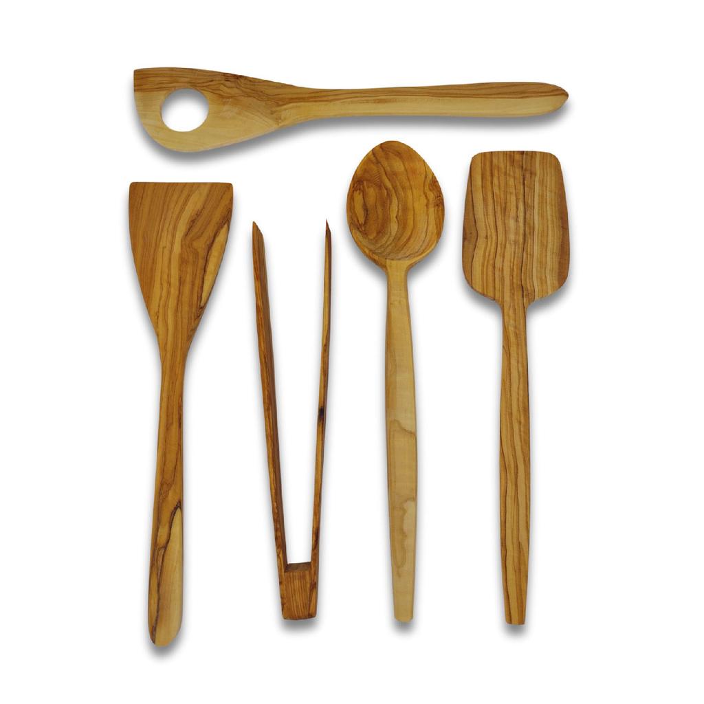 Wooden Spoon Tablespoon Wooden Serving Set Set Olive Wood Kitchen Utensils Dinnerware