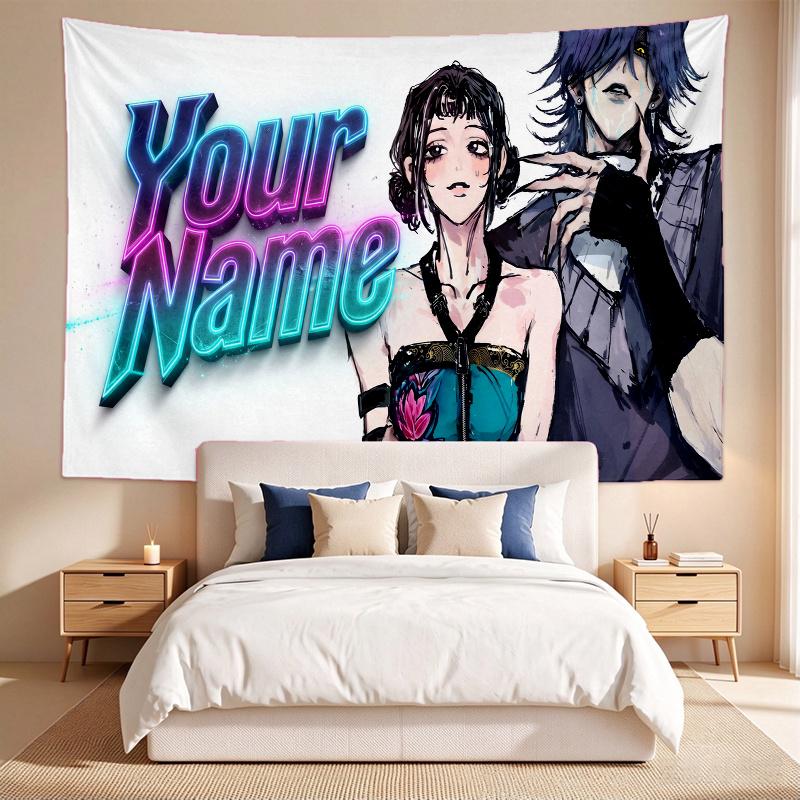 Zoeystery (1) Custom Name Tapestry Wall Hanging Tapestry Wall Art Decor for Bedroom Living Room
