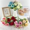 Simulation Flower 5 Fresh And Affectionate Roses Home Decoration Wedding Photography Props Decoration