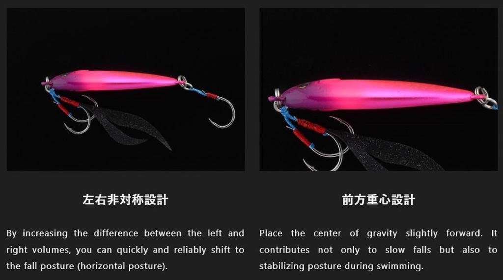 Jackall Metal Jig Flag Trap Leaf 80 Grams Meimetsu Red Shadow (2764)