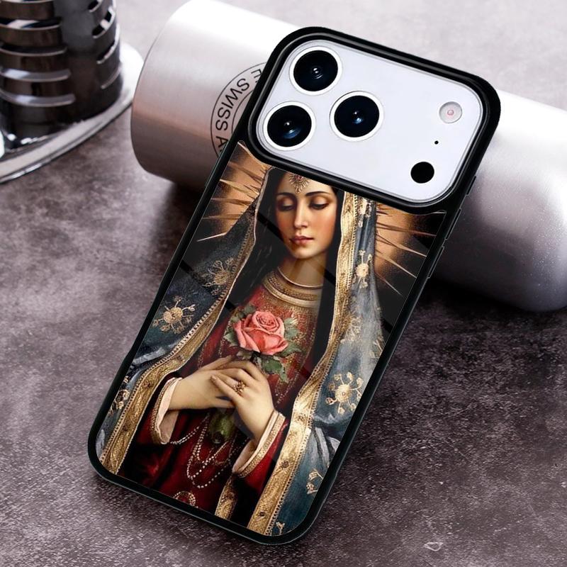 New Virgin De Guadalupe Phone Case for iPhone 17 16 15 Pro Max Air 14 13 12 11 Plus Shockproof Capa Cover