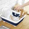 Складная посуда Поднос для сушки посуды Органайзер для сушки посуды Подставка для сушки посуды над раковиной Поднос для хранения на кухне