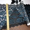 Эластичное кружево шириной 22,5 см, двухцветное эластичное кружево с отделкой из спандекса для нижнего белья, бюстгальтеров, трусов, шитья и рукоделия