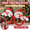 2026 Christmas Glasses Frame Santa Claus Xmas Tree Glasses Photo Booth Props Kids Gifts New Year Party Decorations Navidad Noel