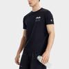 Fila Мужская футболка с коротким рукавом и круглым вырезом American Vintage Fitness с принтом логотипа, топы, глубокий черный A11M321108CBK