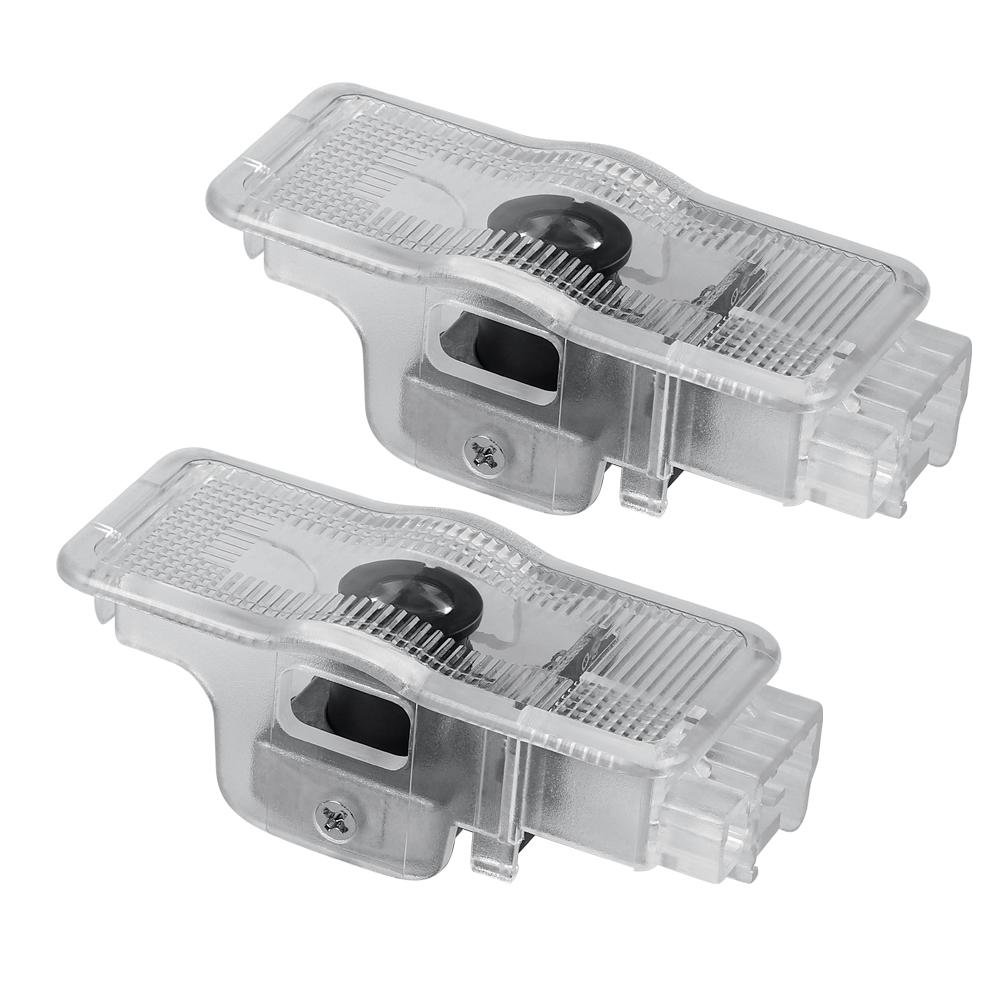 2026 Hot Car Sticker 2Pcs LED Car Door Welcome Light Wireless Projector Lamp Car Decoration Accessories For Peugeot 407 508 201