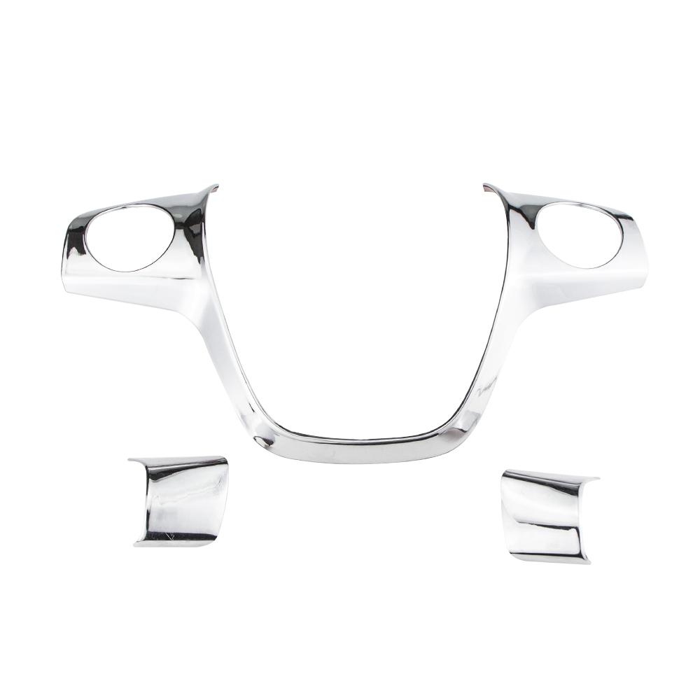 ABS Car Steering Wheel Trim Cover Sticker Decoration for Ford Focus 3 MK3 Sedan Hatchback Kuga Escape 2012 2013 2014