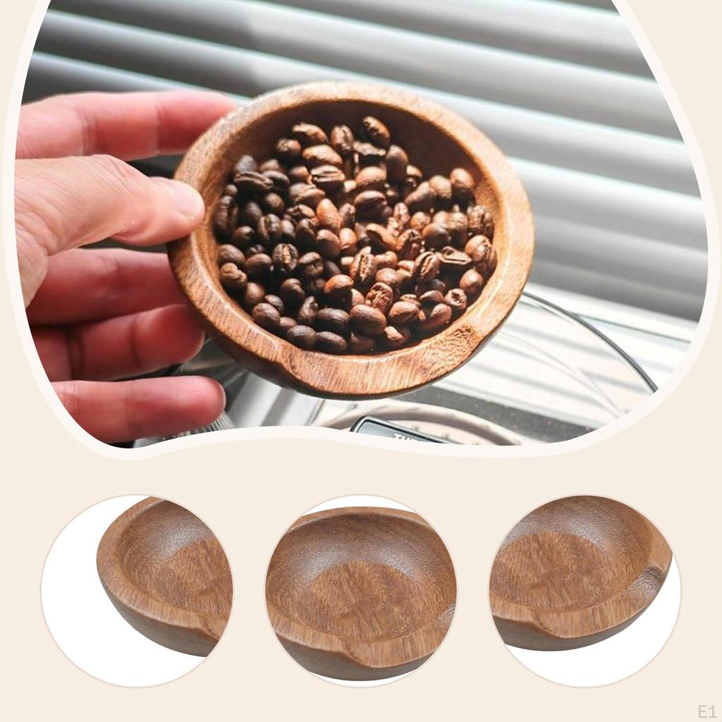 Мерная чашка для кофейных зерен из массива дерева для любителей, совок для чайного листа