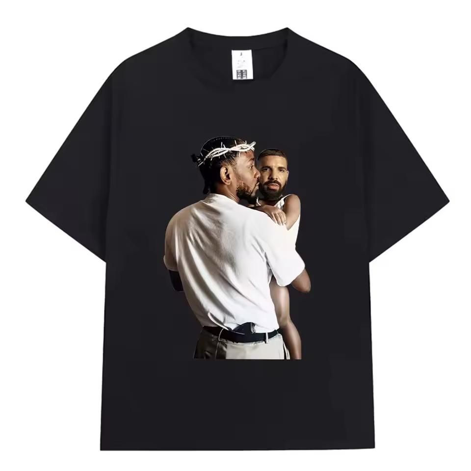 Rapper Kendrick Lamar Drake Funny T shirt Mr Morale & The Big Steppers T shirts Men Fashion Hip Hop Vintage T shirts Streetwear