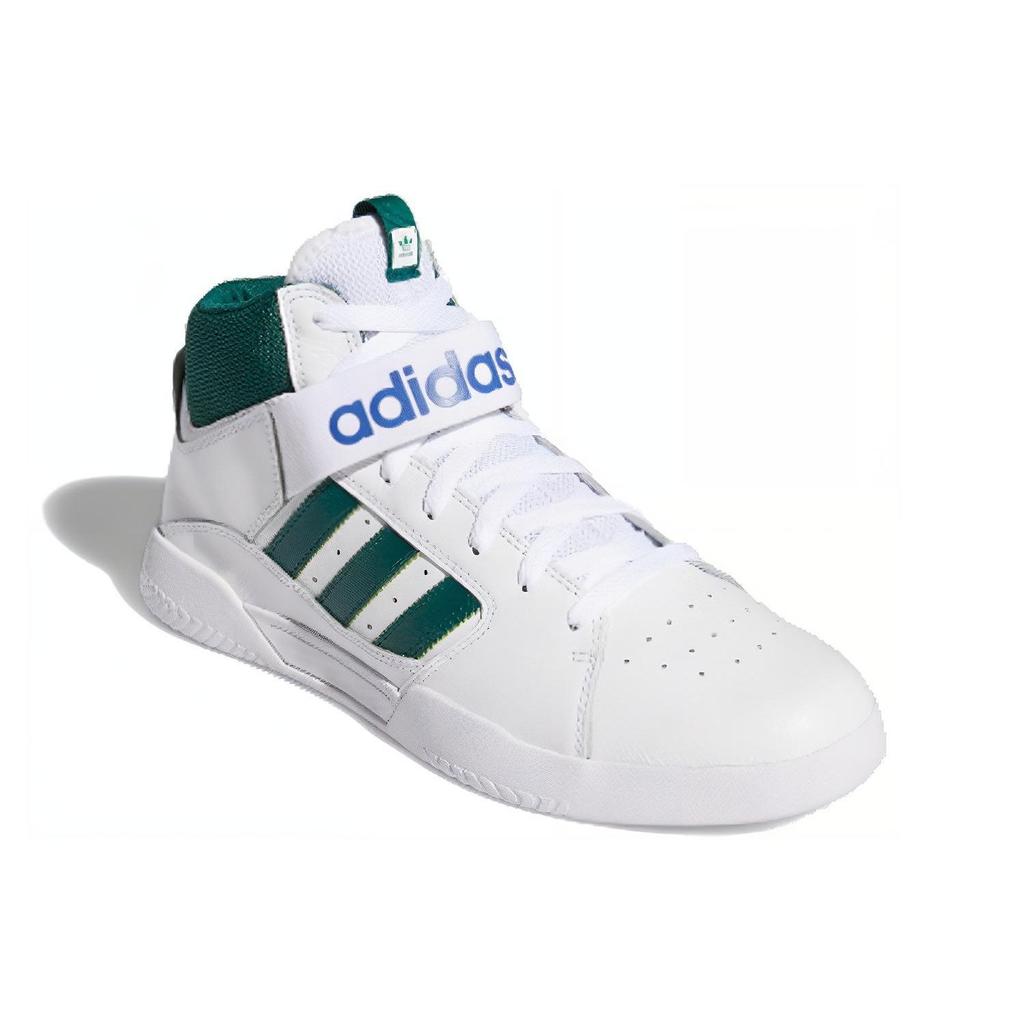 adidas Оригинальные Vrx Mid Кожаные Нескользящие Прочные Высокие Кеды Мужские Кеды Белый Зеленый FV0405