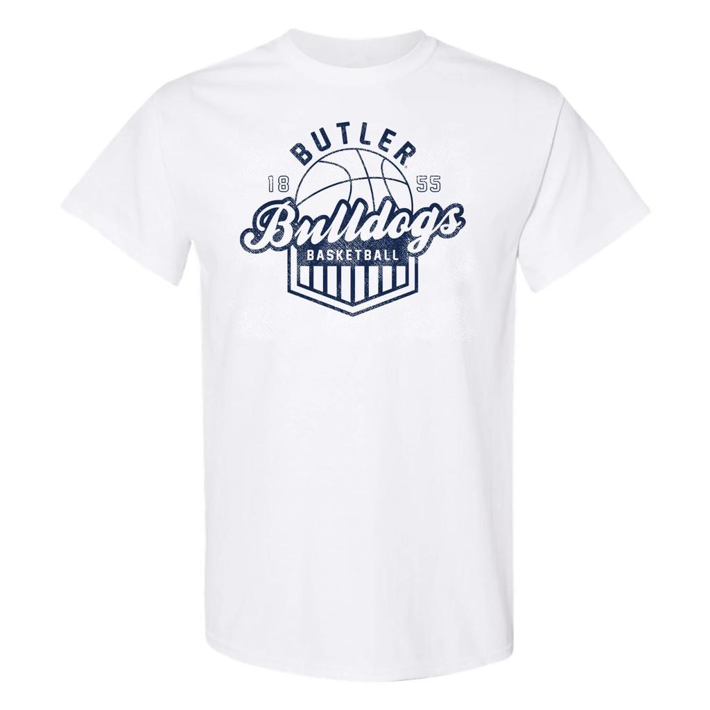 Унисекс футболка с винтажным баскетбольным щитом Butler Bulldogs, лицензированная