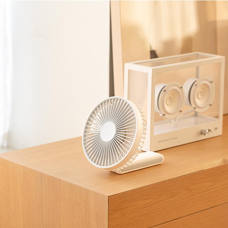 2025 New Arrival Custom LOGO USB Rechargeable Fan Portable Handheld Fan 4Mode Foldable for Outdoor Use F07