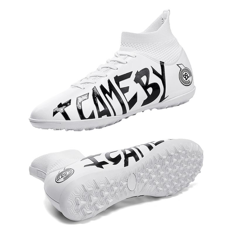 31-48 Мужские/женские футбольные бутсы Резиновая мягкая подошва с короткими шипами Искусственный газон для соревнований в помещении Профессиональные детские футбольные бутсы