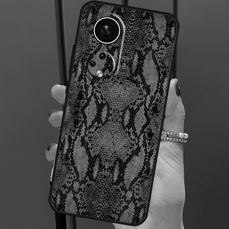 Чехол-кожа змеи кобры питона для Honor X8b X9b 90 70 50 Magic 5 Pro Magic 6 Lite X6 X7 X8 X9 X6a X7a X8a X9a