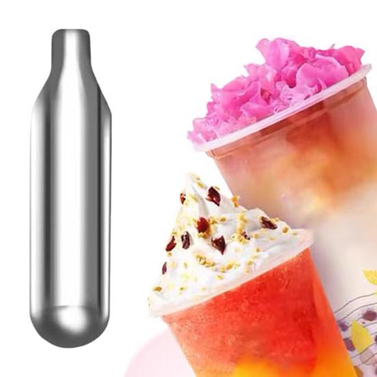 10 шт. Зарядные баллончики для сливок для сифонов 8,5 г Закись азота Стальной баллончик для молочных и веганских топпингов Альтернатива молочным продуктам