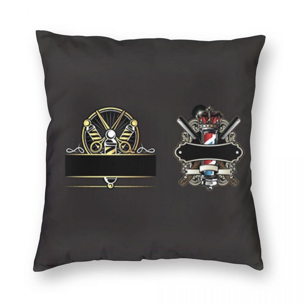 Вывеска парикмахерской Вход Квадратная наволочка Чехол для подушки Подушка Декоративная подушка для дома Дивана Гостиной