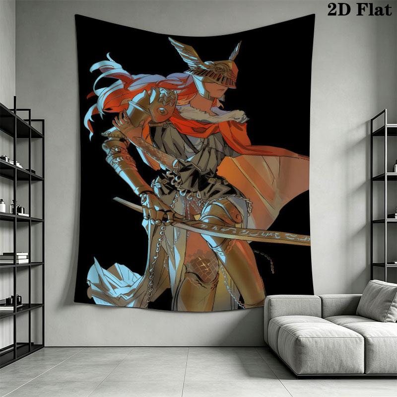 Malenia Valkyrie Wall Hanging Printed Fabric Blanket Decorative Tapestries for Bedroom Living Room Home Decor