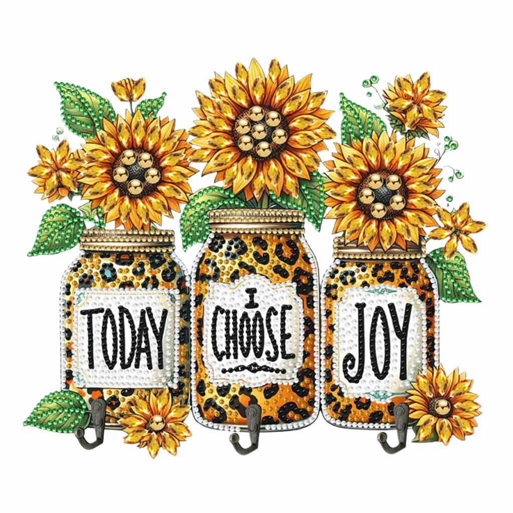 Wooden Special Shaped Leopard Print Butterflies Flower Diamond Art Hanging Hooks Diamond Painting Hooks DIY Crafts Decor