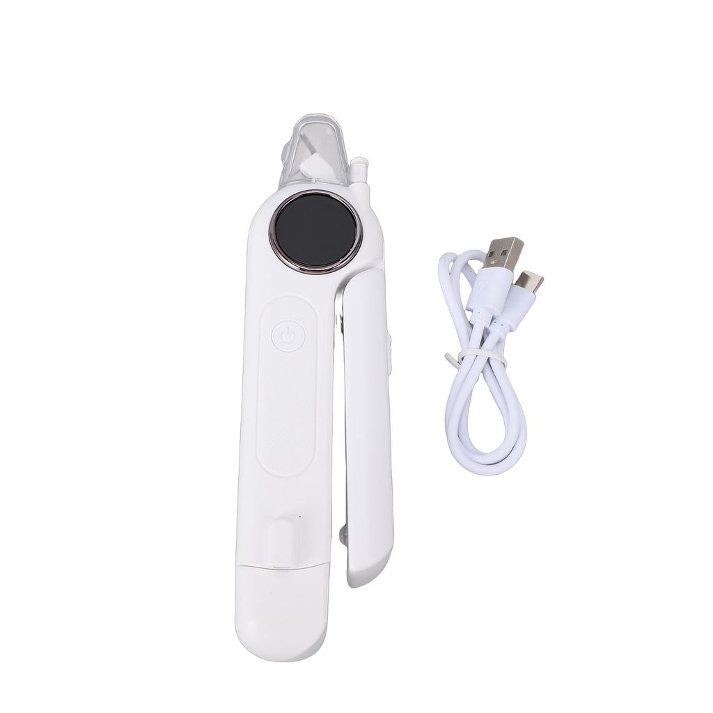 2 in 1 Pet Nail Clipper Grinder with LED Light Quiet Cat Dog Nail Trimmer Grinder for Small Medium Large Dogs White