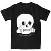 Funny Skull Shirt Apparel Men Women's Cotton Funny Spooky Skeleton Bones Tees Short Sleeve Tops Gift Idea