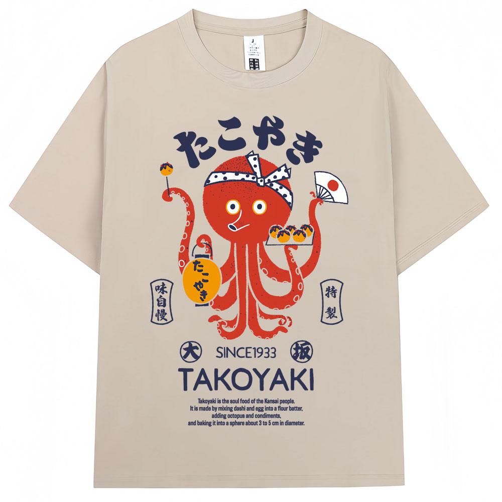 Japanese Style Hokkaido Wave Vintage Tshirt Men Women Harajuku Fashion High Quality T Shirts Oversized Cotton Summer Tee Shirt