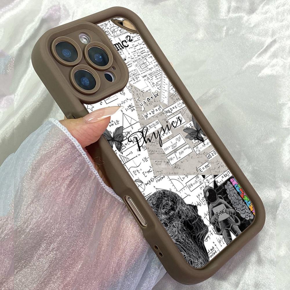 JT335 Математика Математика для iPhone 17 16 15 14 13 Pro Max Samsung S26 S25 Ultra A17 A16 A07 A56 A15 Xiaomi 15T Redmi 15c Note 14 13 Мягкий чехол