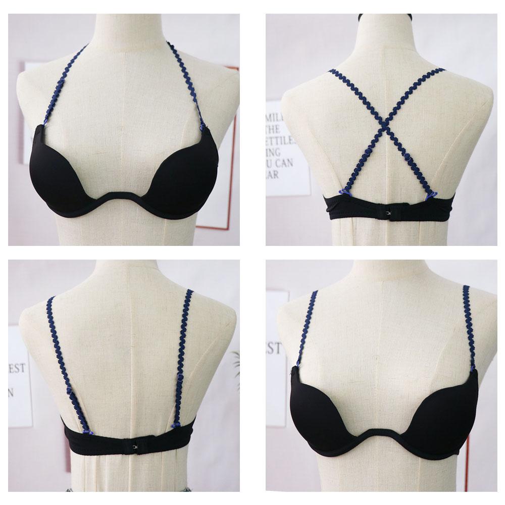 Straps Non-slip Lace Solid Color Bra Straps Shoulder Straps Pectoral Girdle Adjustable Bra Belt
