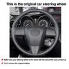 Ручная обшивка руля автомобиля для Mazda BT-50 II 2012 2013 2014 2015 2016 2017 2018 2019 Оплетка на руль