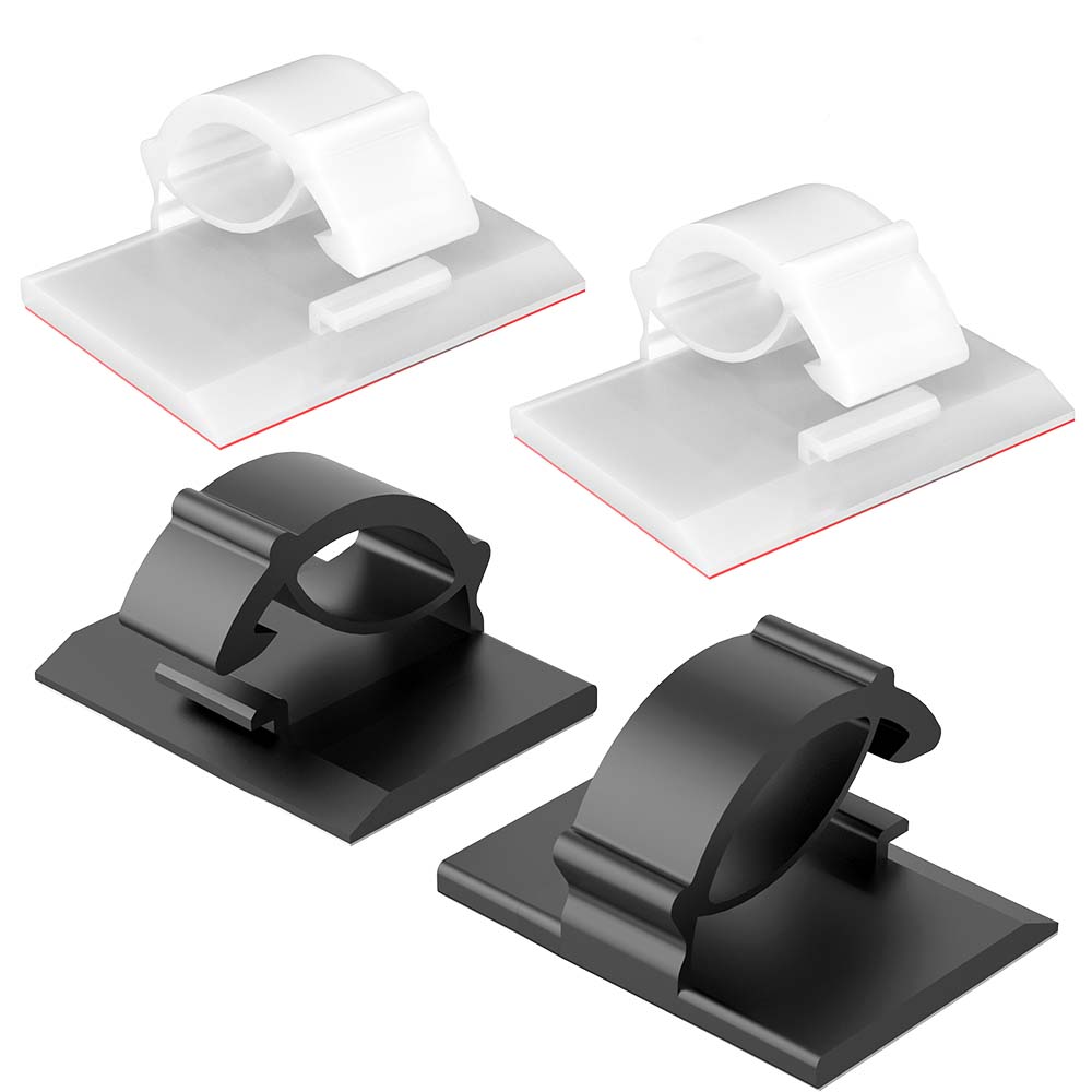 USB Charging Data Line Bobbin Winder Cable Management 30pcs Cable Organizer Clips Cord Holder Desktop Workstation Wire Manager