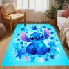Stitch Stars Fantasy Artwork Disney Cartoon Theme Anti-Slip Rug - Polyester, Home Decor, Suitable for Bedrooms, Living Rooms, Doorways, and Studios