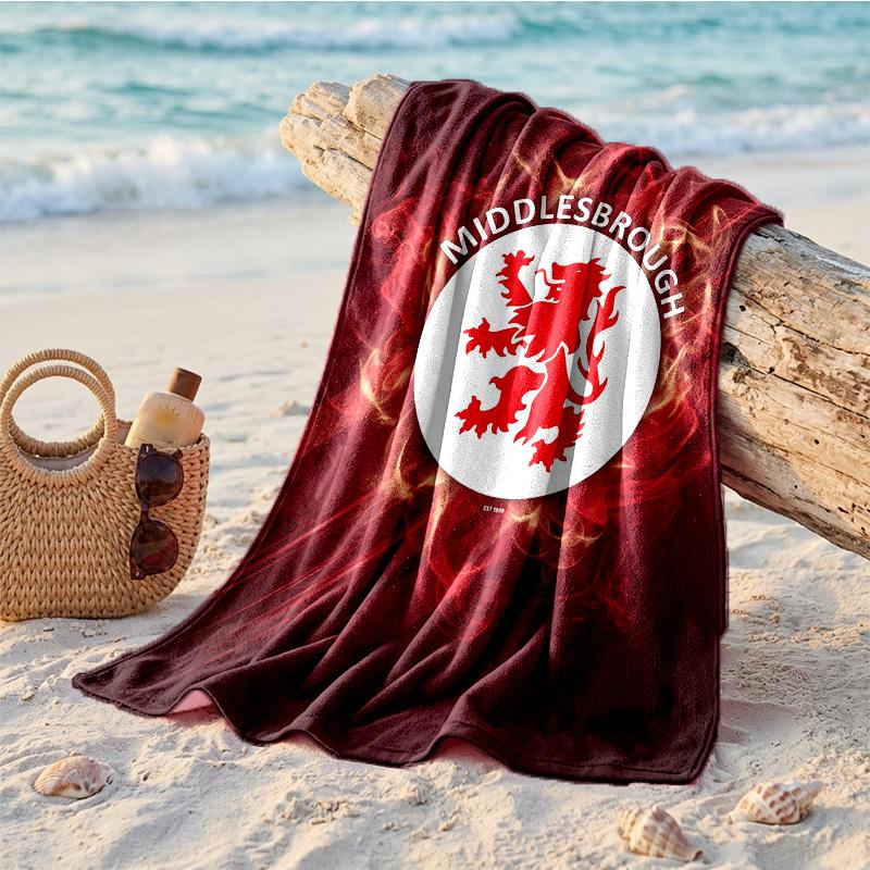 Middlesbrough Theme Beach Towel Soft Quick?dry Towel For Summer Beach Vacation Swimming