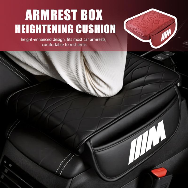 XPOV8 Car Center Console Armrest Cushion Arm Rest Storage Pad For BMW M Performance Alpina M3 M5 M6 X1 X3 X4 X5 G20