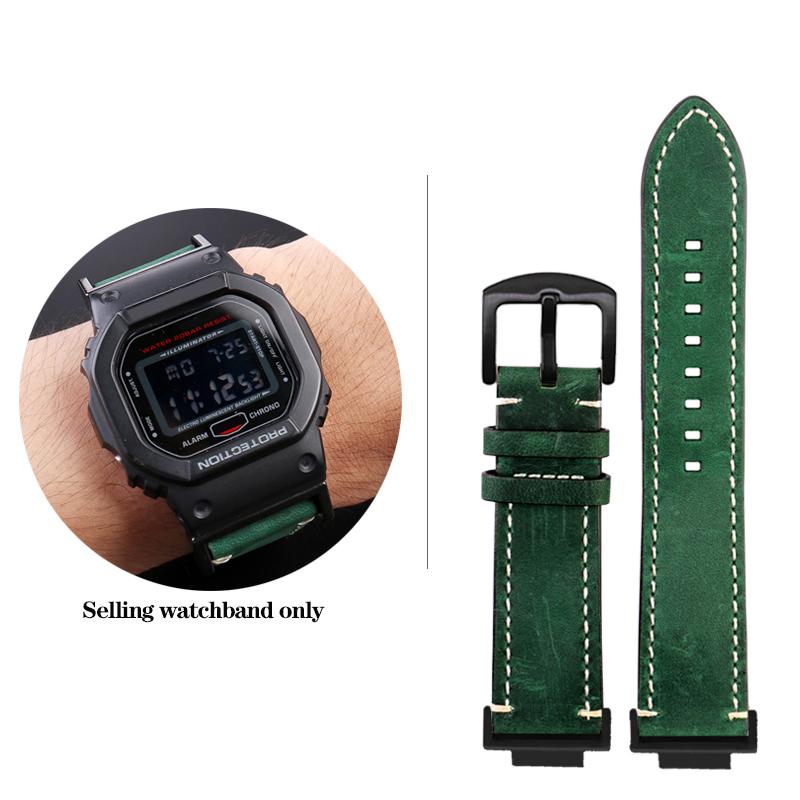 DW-5600 Винтажный кожаный ремешок для часов G-SHOCK Casio DW5600 GW-B5600 GW-M5610 GA 110 120 GA2100 Браслет Ремешок для часов