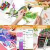 12/24/30pcs Dual Brush Art Markers, Artists Fine and Brush Tip Pen Coloring Markers for Kids Adult Coloring Art Craft Supplies Kit