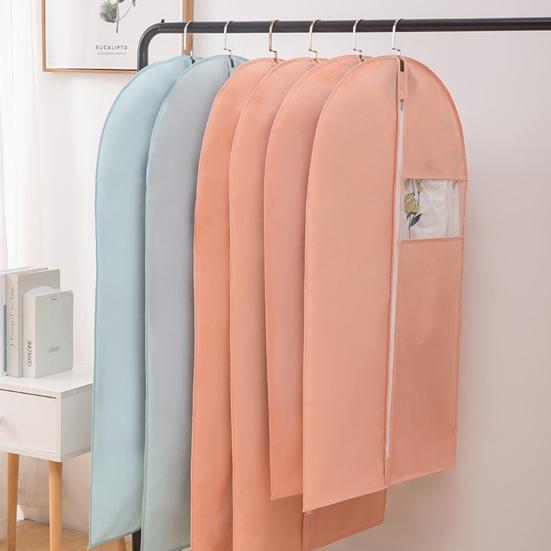 Cloth Overcoat Dust-proof Reusable Non Woven Fabric Visible Window Clothing Hanging Bag for Home