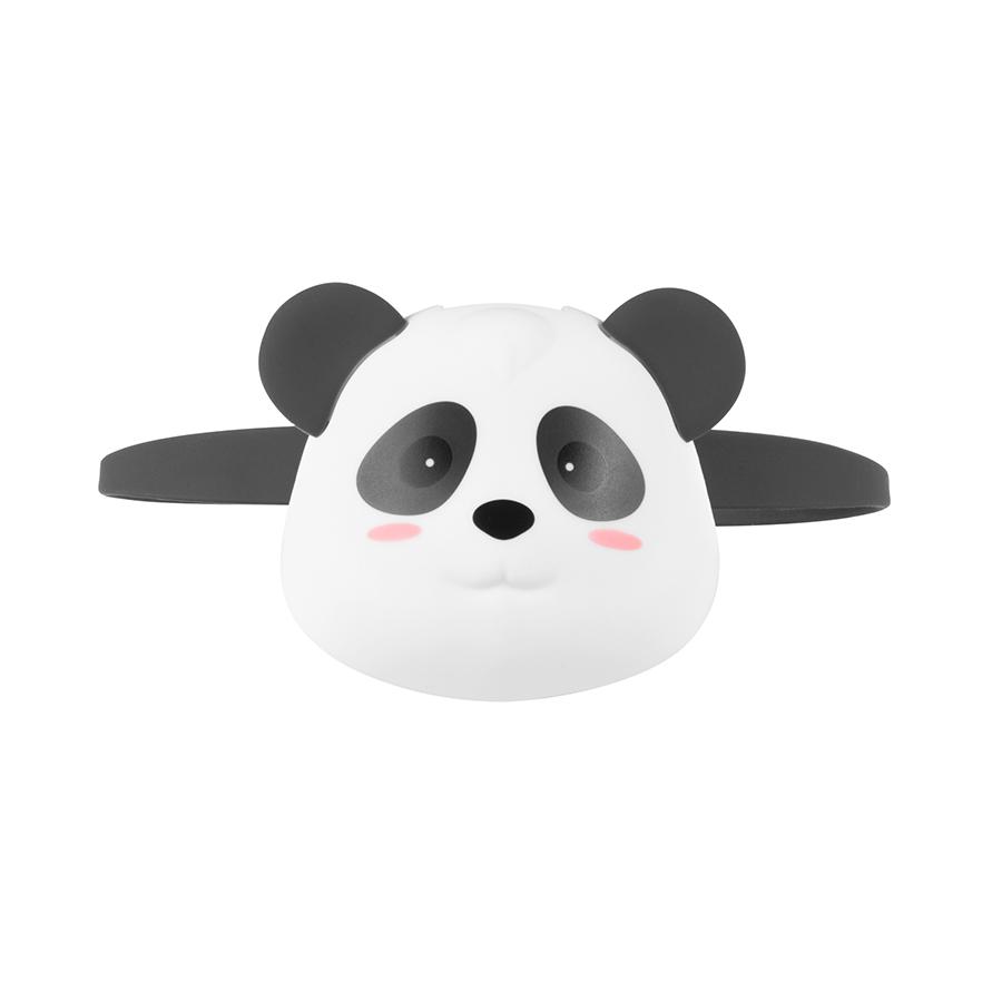 Kids LED Headlamps Silicone Headlight Rabbit Panda Type-C Rechargeable Flashlight Head Light Children Fishing Riding Camping