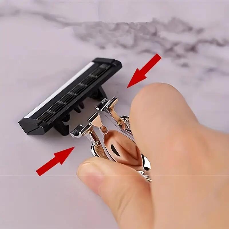 Razor Classic 6 Layer Safety Razor for Mens Shaving&Womens Hair Removal Shaving Blades Manual Shaver