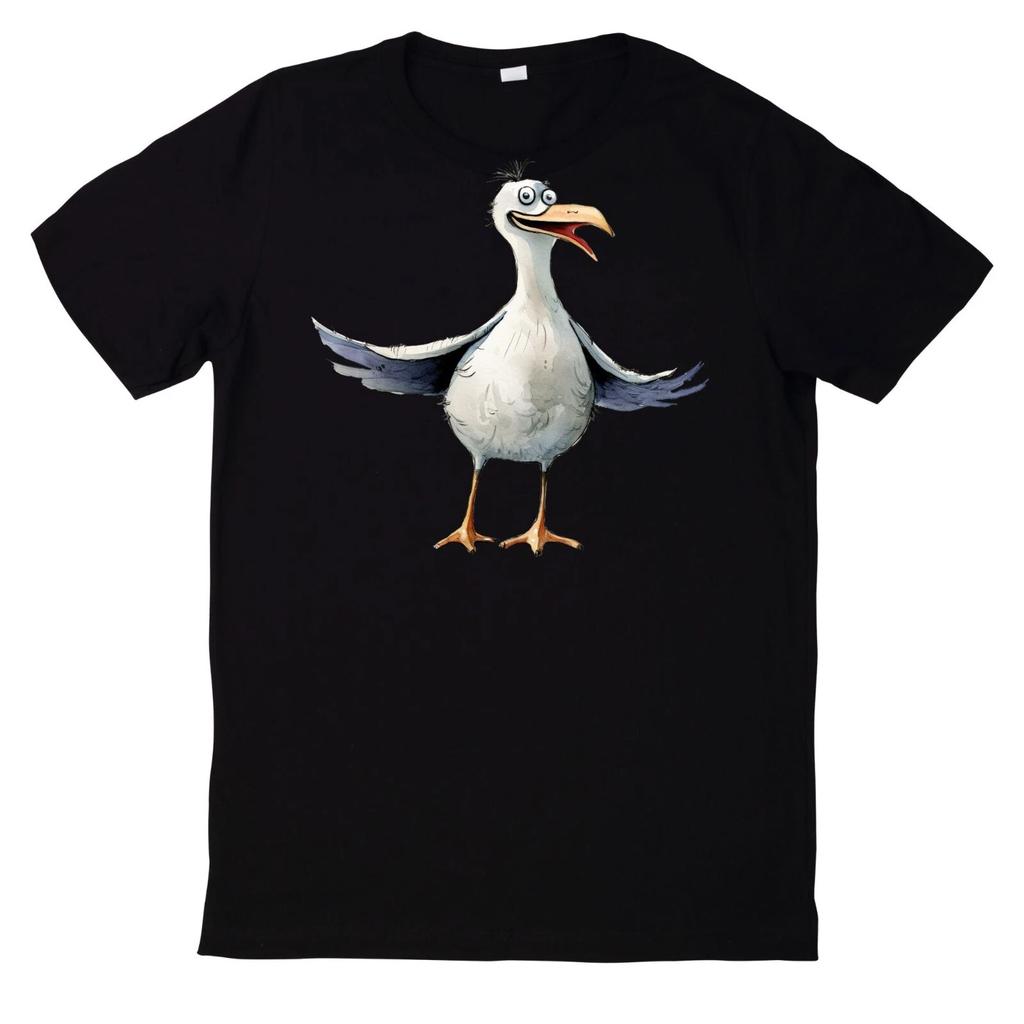T-Shirt Lustiges Möwen Motiv