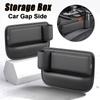 2 In 1 Universal Car Seats Gap Storage Bag Car Seat Side Crevice Storage Box Organizer Gap Filler with Bottle Holder