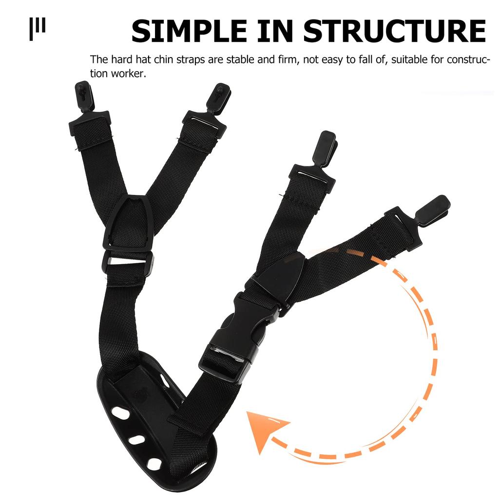 Iplusmile Helmet Chin Set of for Construction Lightweight and Durable Polyester Chin Hat Accessories Straps, 2, Workers, Straps,