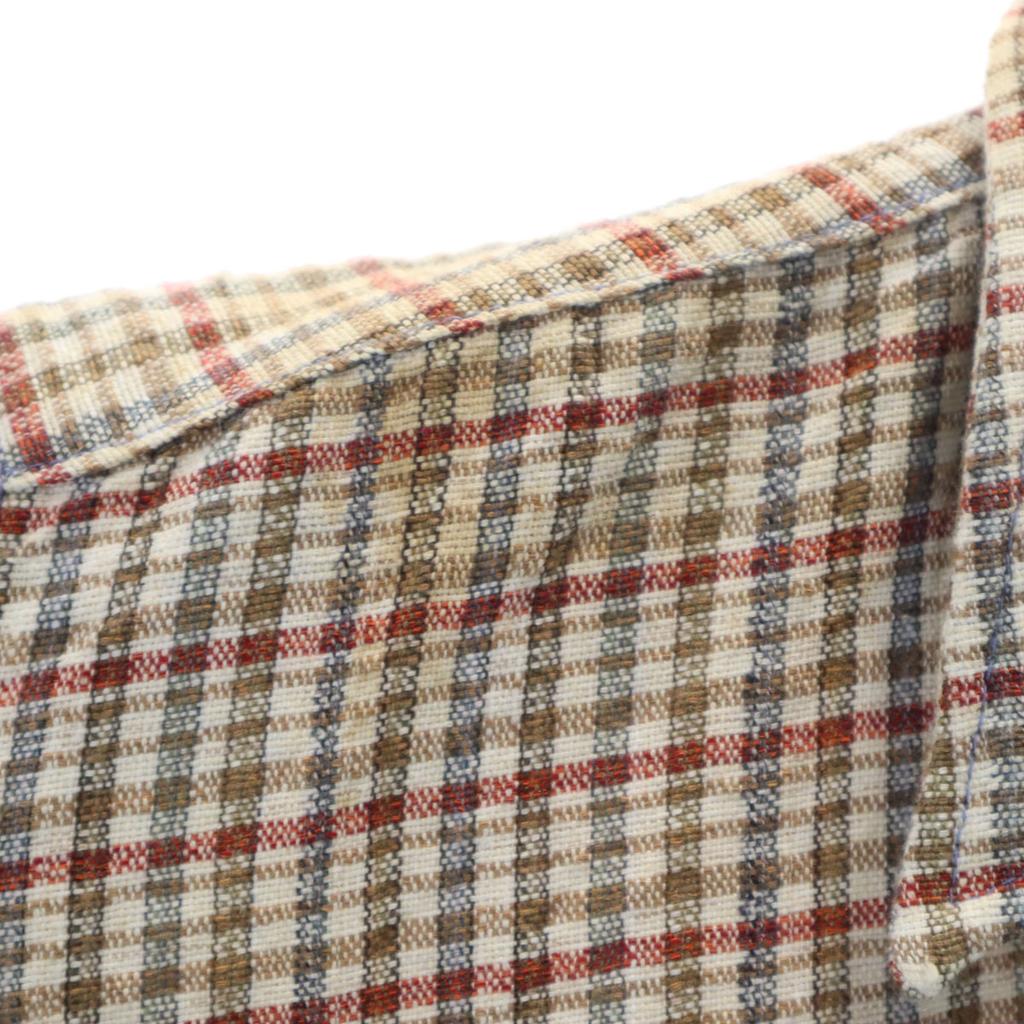 Vintage 40-е 50-е годы винтажная рубашка с ластовицей, евро, клетчатый узор, длинный рукав, на половину пуговиц, мужская, б/у