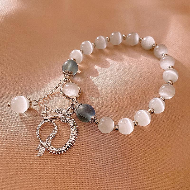 Женский роскошный браслет из натурального камня с бусинами, лидер продаж 2024 года - этнический китайский стиль