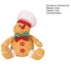 Рождественский пряничный человечек, плюшевая кукла, веселое рождественское украшение, мультяшная кукла, фигурка с поварской шапкой, шапка Санты для домашнего декора